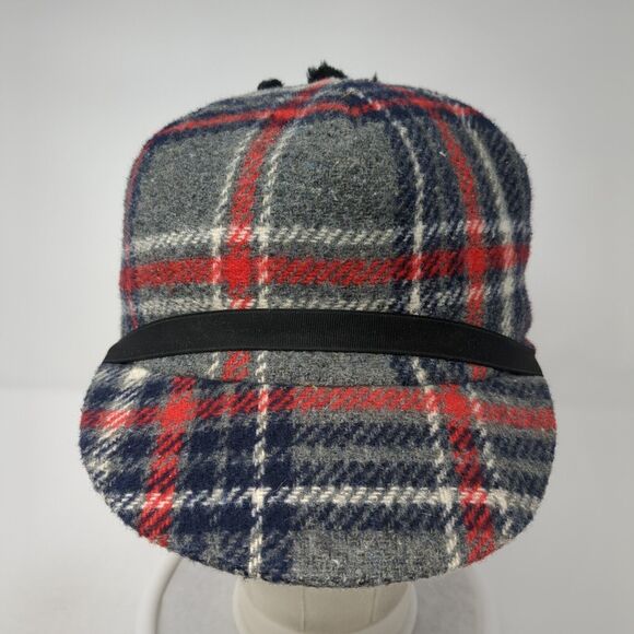 Unbranded Fitted Hat Multicolor One Size Plaid Ear Flap Quilted Blank - Picture 4 of 8